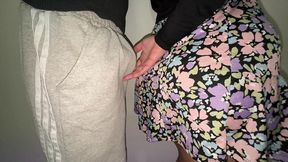 she accidentally touches a stranger s big dick and they have sex right there.