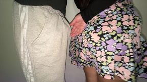 she accidentally touches a stranger s big dick and they have sex right there.
