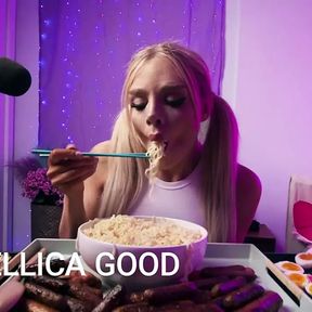 Mukbang Hottie Is Hungry For Cock TransAngels