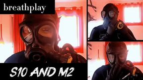 British & Serbian Mask Breathing: Gas Mask Fetish with Intense Air Tank Play (1080p)