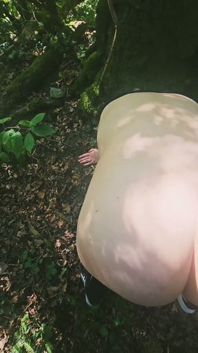 I'm Wandering Around in the Woods, Exhibitionism, Looking for a Good Cock to Fuck Me.