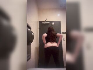 Pretty Gal Twerking in Library