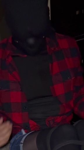 Key moment from &quot;Crossdresser wearing stepmoms tights and self bondage while ball gagged&quot;