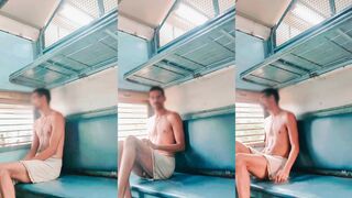 Watch this Indian boy with a big dong instructing and jerking off in public