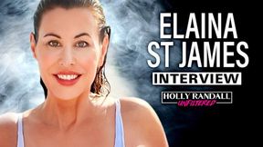 Elaina St  James strips and shows off her natural titties