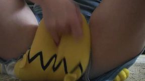 homer squat blue satin shorts