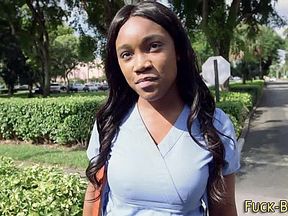 Real ebony cum faced cash