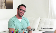Lucky stud fucked hot casting agent