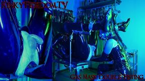 Gas Mask Double Anal Fisting 4K ft Mistress Lunatika Slave Maz Morbid @mazmorbidfetish #femdom #latex #fisting
