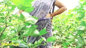 Indian Desi Village Marathi Bhabhi and boyfriend Sex Cotton Farm out of super boobs HD Videos Part 03????