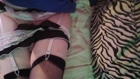 CUM along with me and play. Panty boy has a HARD time controlling  his urges D