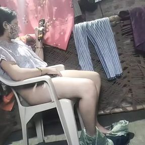 My Stepsister doing masterbating she is very horney