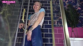 Wet Leggings Shower JOI - Begging for Cum on My Bum
