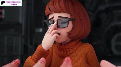 Velma stuffed by every cartoon dick you hated as anal creampie bloated her