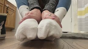 White Nike socks