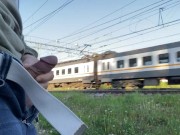 Masturbation by railway