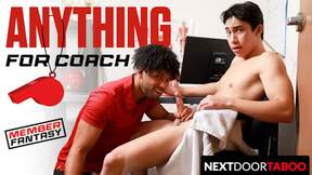 Jerking Jock  Cameron Neuton Caught & Ravaged By Huge Cocked Coach Tony Genius