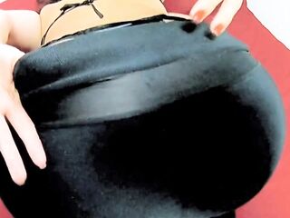 Husband films his wife shaking her big butt