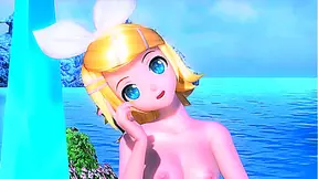 Rin Kagami Embraces Taboo Desires in Dazzling Hatsune Miku Fantasyscape