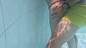 Fuck Me, StepDad! Neighbors Gawking as We Bang in the Pool