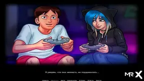Anime Cutie Melts Summer Stress with Sultry Gaming Sessions Under Neon Lights