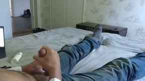 Jerking Solo in Bed