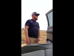 Pissing Outdoors with a Hairy Stud