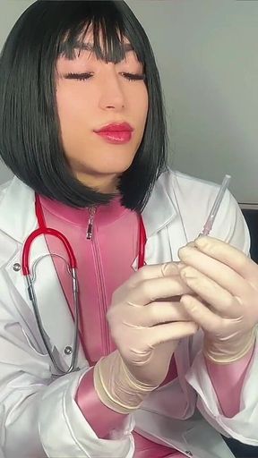 Medical Mayhem: Trans Doc Dominates Patient with Huge Cum Load POV