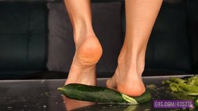 Bare Heel Cucumber Crush - 4K MP4