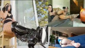 Ignoring Femdom Bundle - Mz Kim Bratty Femdom Ignores you as Part Of your Slave Training With POV Foot Worship MOBILE