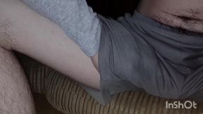 Public handjob and blowjob in shorts