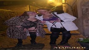 Two MILFs give sloppy blowjobs under the sun