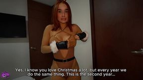 My HOT LATINA neighbor came looking for milk and she ended up with her mouth full of CUM! Abella Olsen