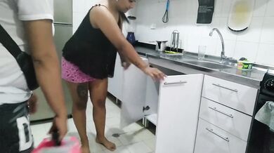 The plumber makes my wife scream louden with kinky ass fuck and brazen infidelity