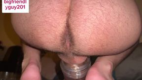 verbal man premature huge creampie inside fleshlight while moaning and intense orgasm straight hardcore