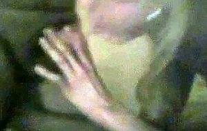 Blonde shemale sucking in the dark