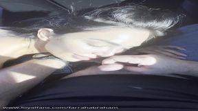 Public Car Sex🚘😮! I Get My Face Covered in Cum in the Car💦! Ahegao Face😛!