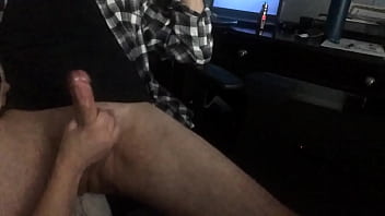 Best milf hand job ever while watching hot gay porn she begins to stoke my cock and talking naughty girl wants to fuck another guy make me watch her bang herself and His big cock then fuc