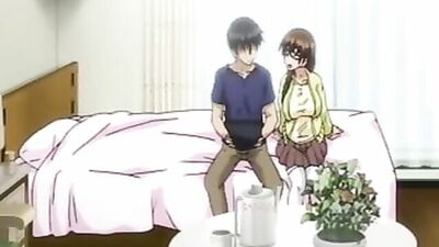Watch this blindfolded hentai babe get slammed hard in a cartoon-style anime porn clip