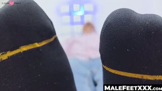 MaleFeetXXX.com - Braided Andre's amazing feet worship experience with a magic reclin