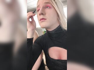 Feminization Makeover - Cleavage and Eyeliner