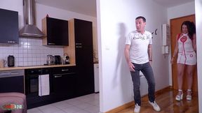 glory zavatrash, the nurse, foot fists alice maze in a wild anal threesome