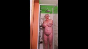 Grandma in the Morning in the Shower