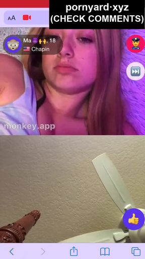 Amateur teen reacts to homemade porn