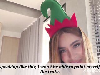 Perky Christmas, stepson. This day I will fulfill your dream of u filling me with milk.