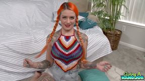 Alt Goddess Quinn Carter POV Handjob and Swallows It All