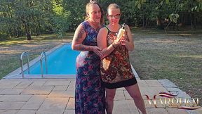 duo lesbien brulant avec maureen : godes, huile et plaisir sous les yeux de mon mec