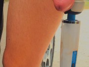 Lots of pre-cum telling how good it feels announcing his great orgasm with slow motion