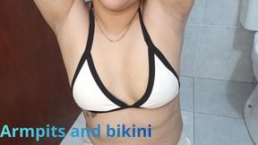 My armpits with growing hair