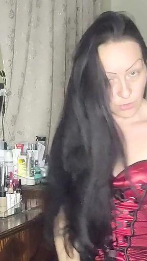 You Will Watch Goddess, Simp Over Her in a Corset and Leather. Stroke for Me